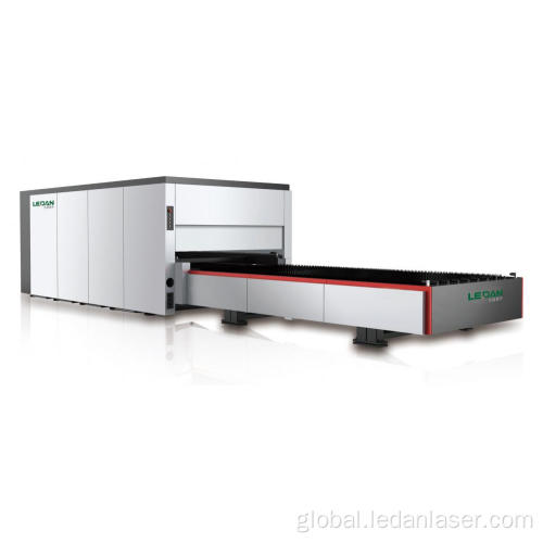 Fiber Optic Laser Cutter 12000W Double-table DFDH6025 fiber laser cutting machine Manufactory
